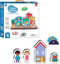Conte Histórias Jogo Pedagógico Infantil 24 Peças em Madeira - Nig Brinquedos