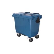 Contêiner Contentor Lixeira Plástico 660 Litros Com Pedal