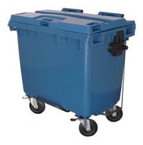 Contêiner Contentor Lixeira Plástico 660 Litros Com Pedal Contêiner Contentor Lixeira Plástico 660 Litros Com Pedal