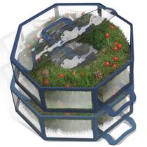 Contêiner de armazenamento de grinaldas Hearth & Harbor Clear Christmas