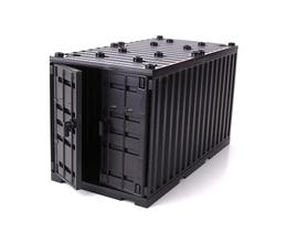 Contêiner de transporte de carga Battle Brick Black compatível com minifiguras Toy Brick