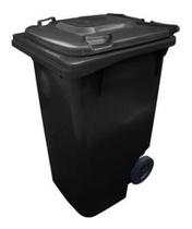 Conteiner Lixeira Plastica 120l Contentor Com Rodas Preto Conteiner Lixeira Plastica 120l Contentor Com Rodas Preto