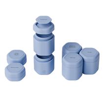 Contêineres de viagem Cadence Full Skincare Set com tampa magnética