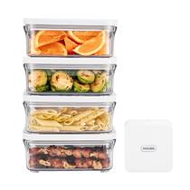 Contenedor de Almacenamiento de Alimentos VAKUEN Premium 0.8L Juego de 5 piezas con Sellador al Vacío