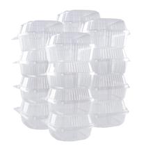 Contenedor O'CREME de Poliestireno con Tapa Abatible 15 cm x 8 cm para Mini Pastel