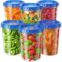 Contenedores para Alimentos BiuLeon 34 oz Paquete de 6 Sin BPA