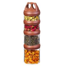 Contenedores para Alimentos SELEWARE Apilables Herméticos Paquete de 4 de 920 ml