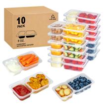 Contenedores Reutilizables para Snacks MACTANO 270 mL con Tapas, Juego de 10 Contenedores Reutilizables para Snacks MACTANO 270 mL con Tapas, Juego de 10