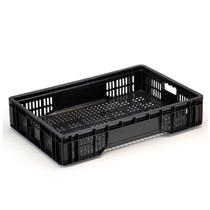 Contentor Plástico Eldorado 60x40x12 Hortifruti Preto