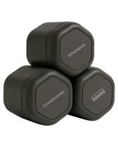 Contentores de viagem Cadence Haircare Set com 3 suportes flexíveis