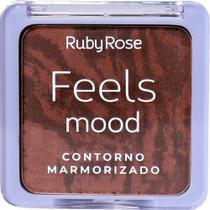 Contorno Marmorizado Feels Mood Maquiagem Ruby Rose Vegano