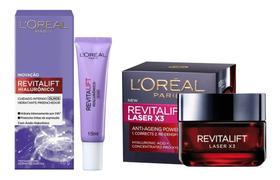 Contorno Olhos Hialurônico + Revitalift Laser X3 - Kit 2 ítens - Loreal