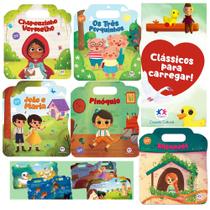 Contos Clássicos Encantados com Alça Kit 5 Livros Cartonados Para Crianças +3 Anos Contos Clássicos Encantados com Alça Kit 5 Livros Cartonados Para Crianças +3 Anos