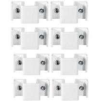 Contra Fecho Concha/Fechadura Lateral Gold Con382 Branco 8 Peças