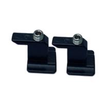 Contra fecho preto con-410 zamak central p/fechadura 815a kit 2 pcs alumifix