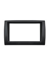 Contra Frente Plastica Permak Fiat Bravo 2 Din Preta