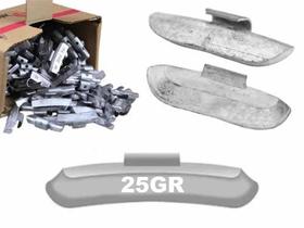 Contra Peso Chumbo 25gr Balanceamento Rodas Ferro 100 Peças