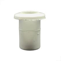 Contra Trinco Capuchinho AL1038 Com Furo 10mm Branco Contra Trinco Capuchinho AL1038 Com Furo 10mm Branco