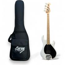 ContraBaixo Seven Music 4 Cordas WH Branco SBM47 C/Bag