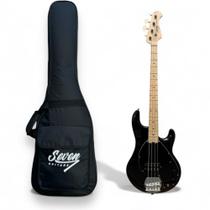 ContraBaixo Seven SBM 47 4 Cordas BK Preto Com Bag