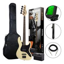 Contrabaixo Strinberg Rockwave Rbk400 Iv Ivory + Kit
