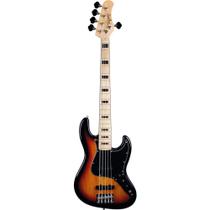 Contrabaixo Tagima TJB 5 SB C/BK 5 Cordas Classic Series Jazz Bass Passivo Sunburst C/ Escala Clara e Escudo Preto