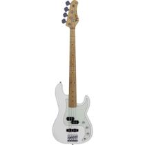 Contrabaixo Tagima TW-65 WH C/MG Precision Jazz Passivo Branco Vintage C/ Escala Clara e Escudo Mint Green Contrabaixo Tagima TW-65 WH C/MG Precision Jazz Passivo Branco Vintage C/ Escala Clara e Escudo Mint Green