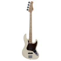 Contrabaixo Tagima TW-73 OWH C/TT 4 Cordas TW Series Jazz Bass Passivo Branco C/ Escala Clara e Escudo Tortoise Contrabaixo Tagima TW-73 OWH C/TT 4 Cordas TW Series Jazz Bass Passivo Branco C/ Escala Clara e Escudo Tortoise