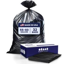 Contractor Bags Plasticplace 55 galões 4 mil 120L 32/caixa Contractor Bags Plasticplace 55 galões 4 mil 120L 32/caixa