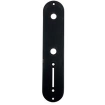 Control plate guitarra Telecaster preto Escudo metal TEWP
