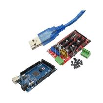 Controlador 2560 R3 CH340 RAMPS 14 Com 5 Drivers De Motor De Passo A4988 DRV8825 E Display 12864