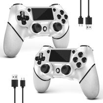 Controlador AceGamer para PS4/Pro/Slim/PC Wireless, pacote com 2 unidades, branco