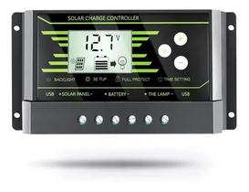 Controlador Carga 30a Paineis Solares Regulador Lcd/usb/luz Controlador Carga 30a Paineis Solares Regulador Lcd/usb/luz
