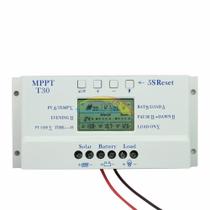 Controlador Carga Paineis Solares Regulador 30a Mppt T30 Controlador Carga Paineis Solares Regulador 30a Mppt T30