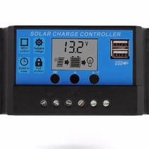 Controlador Carga Painel Solar 10A 12V E 24V Lcd 2 Usb - Lorben