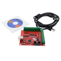 Controlador CNC Mach 3, 4 eixos 100 kHz - Suporte a Eixos de Ligação - Sonda Automática - Entrada de Emergência Controlador CNC Mach 3, 4 eixos 100 kHz - Suporte a Eixos de Ligação - Sonda Automática - Entrada de Emergência