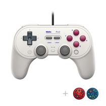 Controlador com fio 8Bitdo Pro 2 com botões traseiros para switch e PC