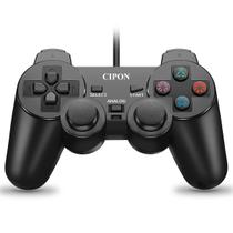 Controlador com fio Cipon compatível com console PS2 preto Controlador com fio Cipon compatível com console PS2 preto