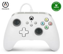 Controlador com fio Gamepad PowerA para Xbox Series XS - Branco