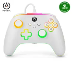 Controlador com fio PowerA Advantage para Xbox Series XS - Branco