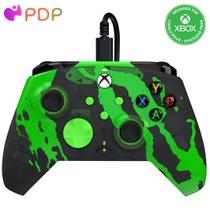 Controlador con cable PDP REMATCH GLOW para Xbox Series XS Verde