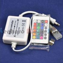 Controlador + Controle de 44 botões para fita RGB colorida de 110V - 1362