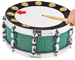 Controlador de Caixa e Efeito Meinl BBP14 Backbeat Tambourine 14 platinelas p/ som grave com efeito