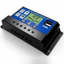 Controlador De Carga 30A 12V/24V Regulador Sistema Solar Lp