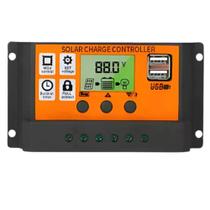 Controlador De Carga Painel Pwm Usb Lcd Display 12/24v 100a