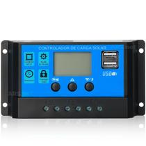 Controlador De Carga Para Painel Solar 30A PWM 12/24V LCD USB - Knup