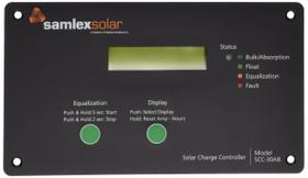 Controlador de carga Samlex SCC-30AB para células inundadas/úmidas ou baterias AGM seladas