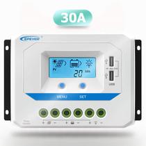 Controlador de carga solar EPEVER VS3024AU 30A 12V/24V com LCD