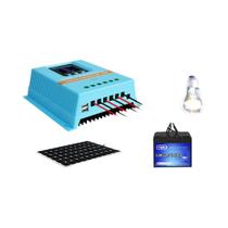 Controlador De Carga Solar MPPT Com Display LCD Selecionável De 60A 80A 100A, Dual USB Para