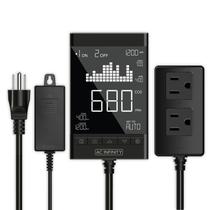 Controlador de CO2 Monitor de saída inteligente AC Infinity com 2 plugues